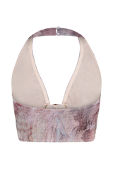 Ursula Shell Hardware Halter Top - Mermaid Shell Print