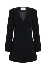Hurley Long Sleeve Blazer Mini Dress - Black