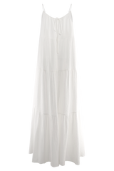 Lenny Front Tie Top - White