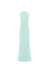 Massie Slinky And Mesh Maxi Dress - Lagoon