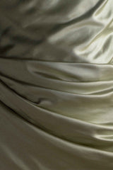 Dalia Off Shoulder Satin Maxi Dress - Sage