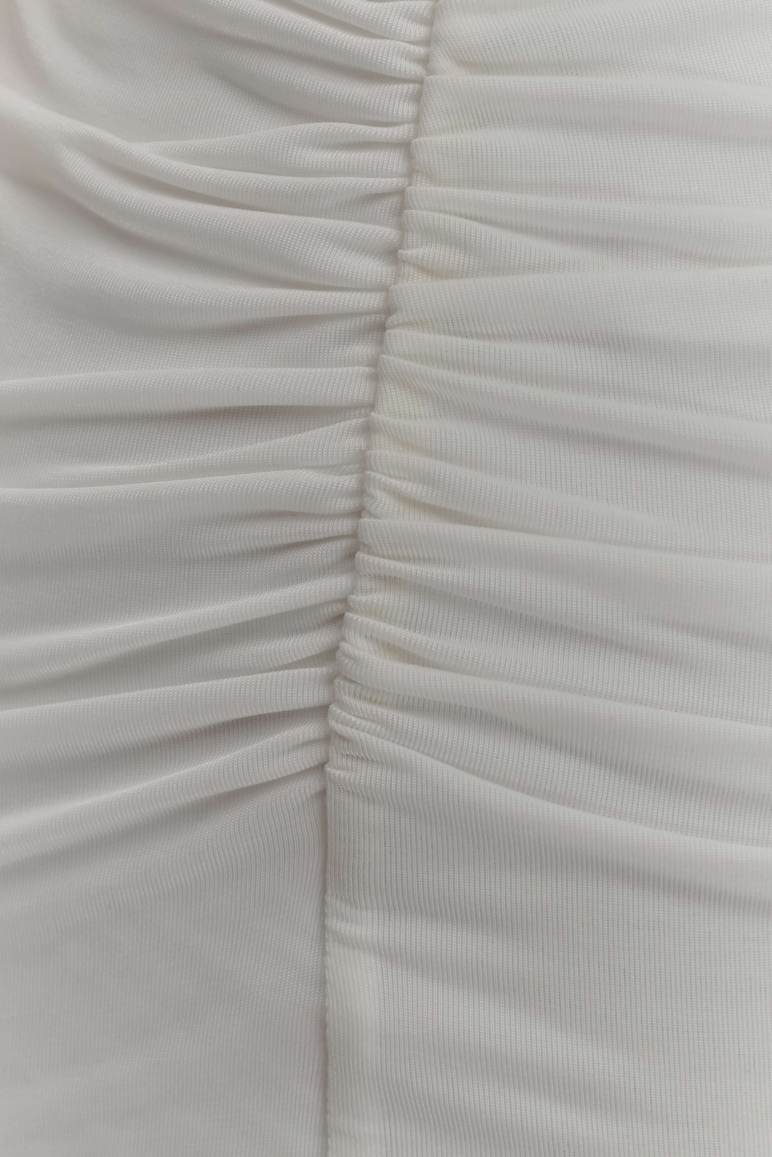 Vienna Slinky Cut Out Maxi Dress - White