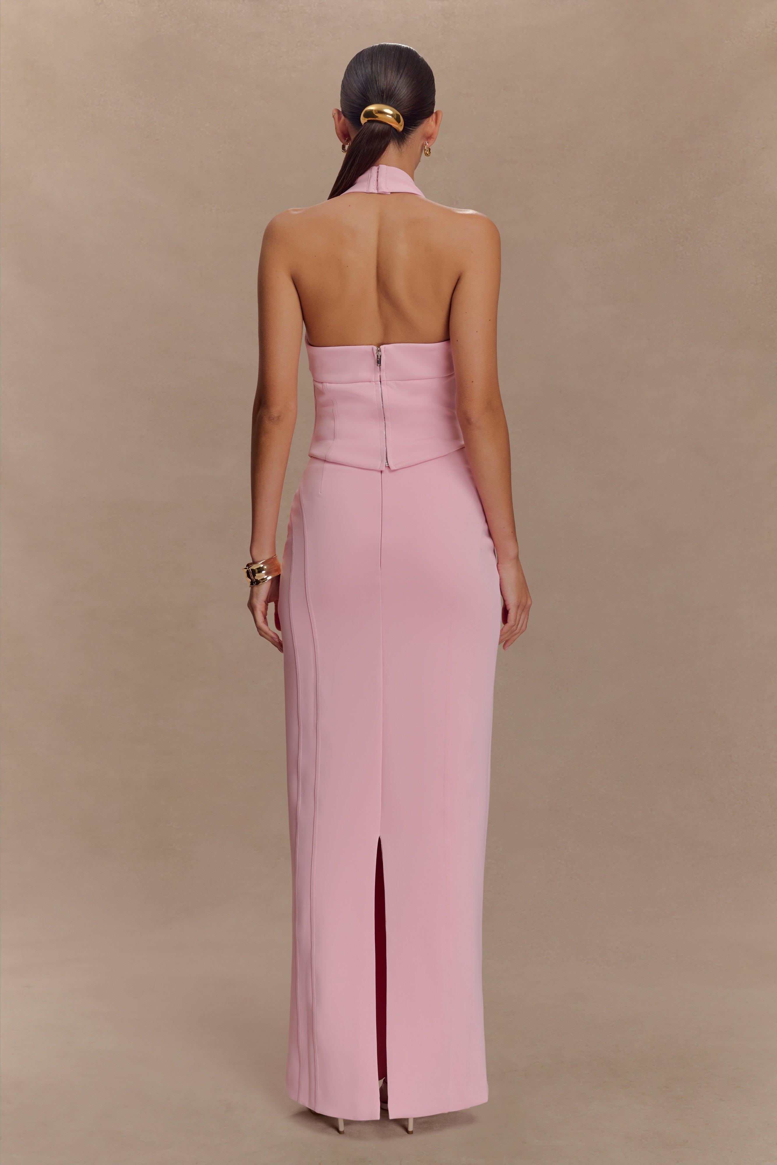 Meadow Corset Halter Top - Candy Pink