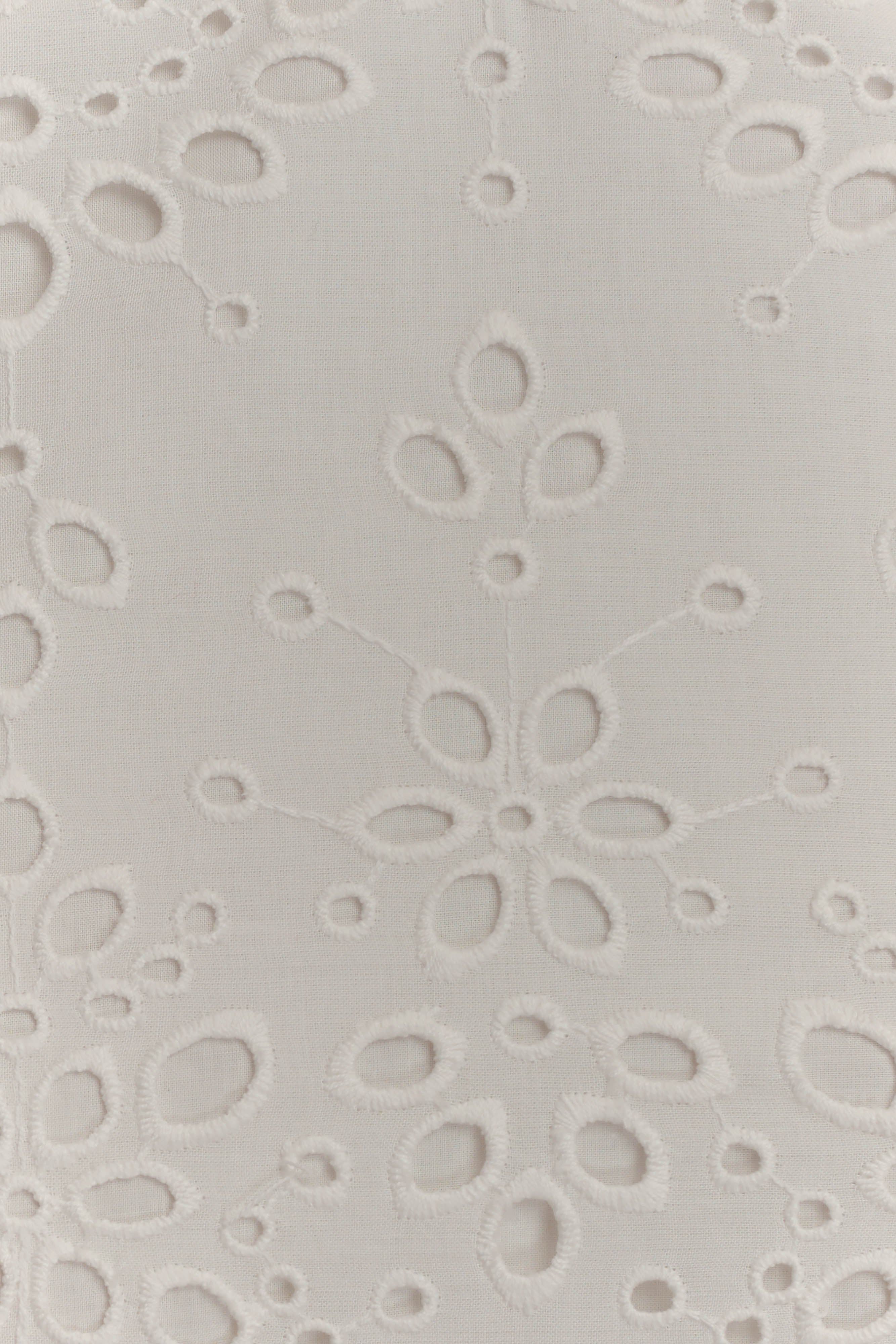 Kensley Broderie Halter Top - White