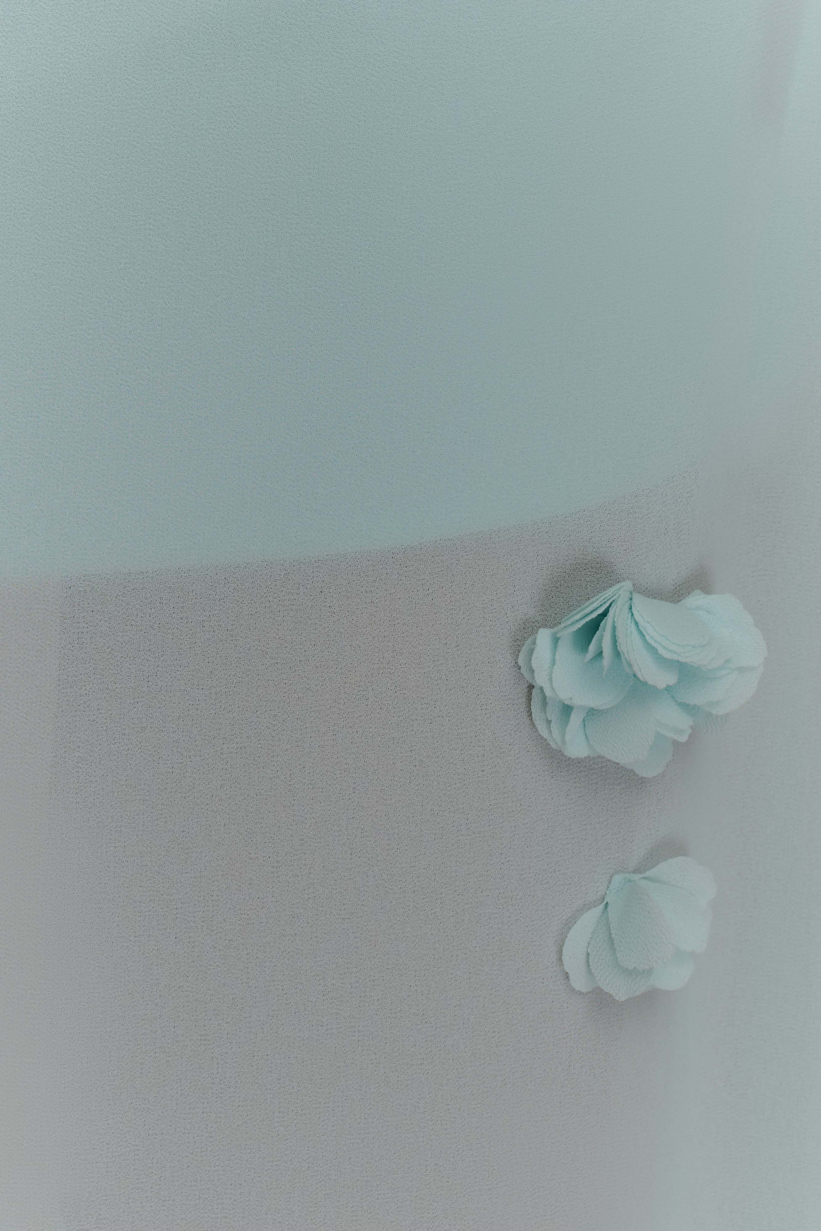 Rosalie Floral Chiffon Maxi Dress - Lagoon