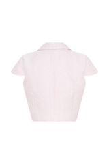 Mercer Tweed Top - Fairy Floss Pink