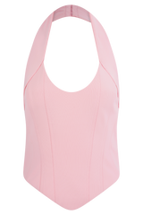 Meadow Corset Halter Top - Candy Pink