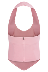 Meadow Corset Halter Top - Candy Pink