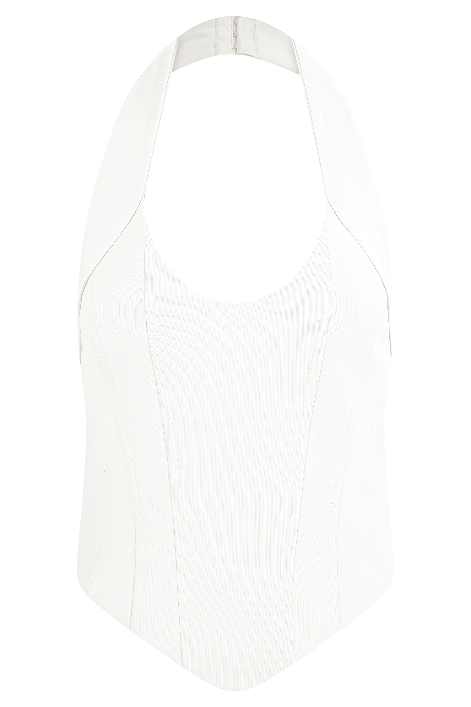 Meadow Corset Halter Top - White