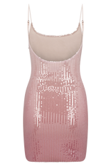 Mora Sequin Mini Dress - Ombre Pink