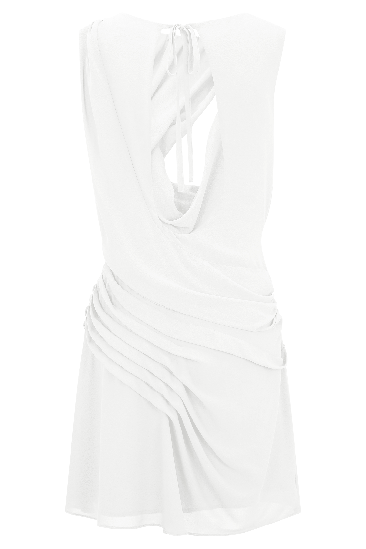 Oria Chiffon Mini Dress - White