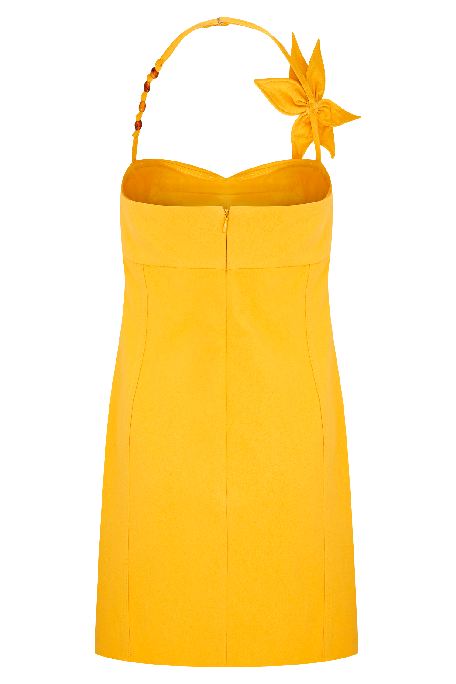 Reyes Cotton Floral Mini Dress - Butterscotch