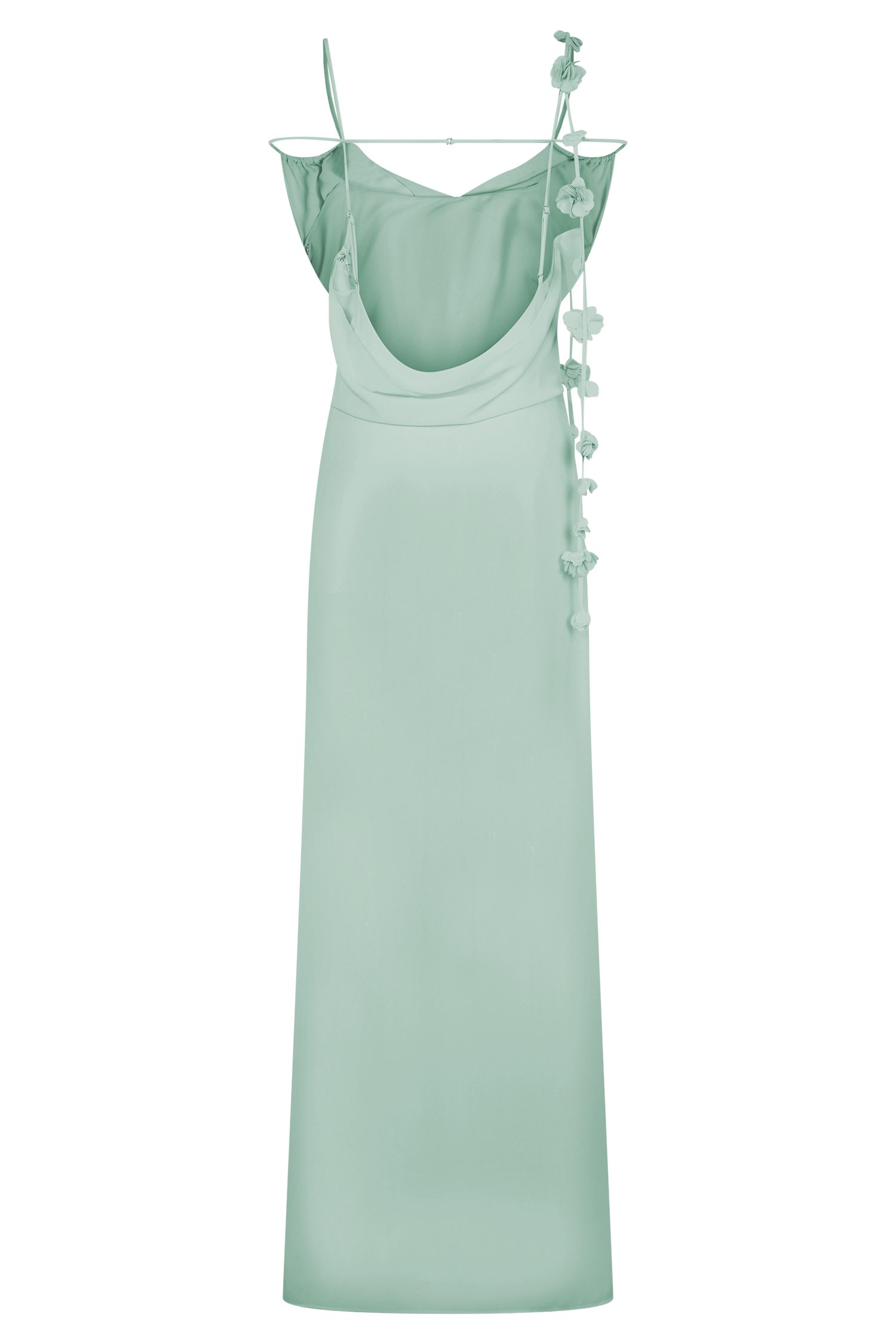 Rosalie Floral Chiffon Maxi Dress - Lagoon