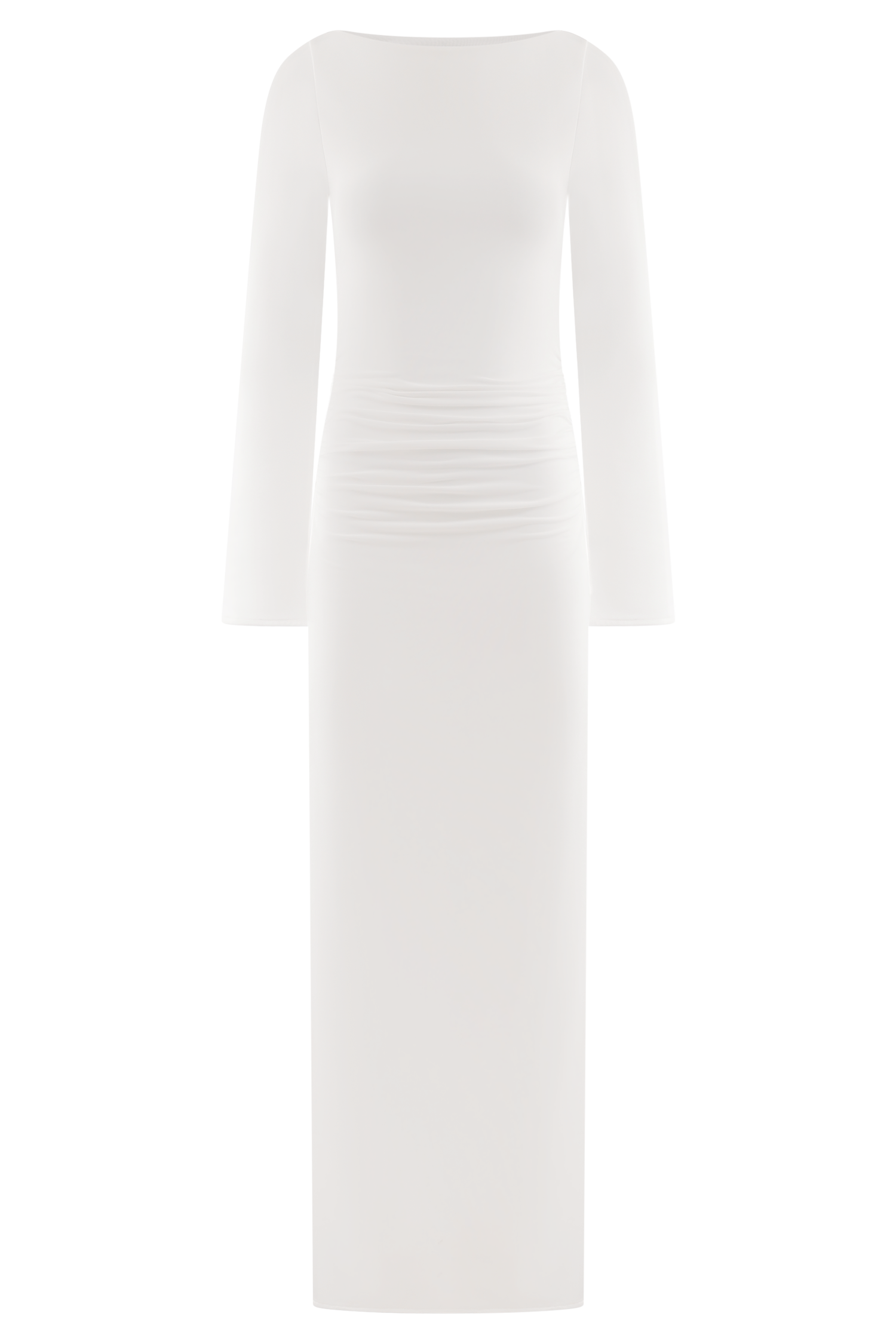 Vienna Slinky Cut Out Maxi Dress - White